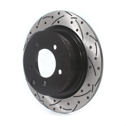 Rear Coated Drilled Slotted Disc Brake Rotor (1 Piece Only) DS1-780541 For Jeep Mitsubishi Patriot