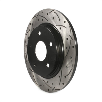 Rear Coated Drilled Slotted Disc Brake Rotor (1 Piece Only) DS1-780623 For Dodge Grand Caravan Town