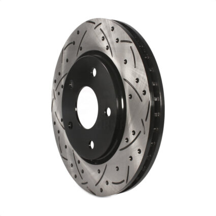 Front Coated Drilled Slotted Disc Brake Rotor (1 Piece Only) DS1-780624 For Dodge Grand Caravan Town