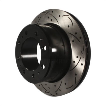 Rear Coated Drilled Slotted Disc Brake Rotor (1 Piece Only) DS1-780733 For Ram 2500 3500 1500 Dodge