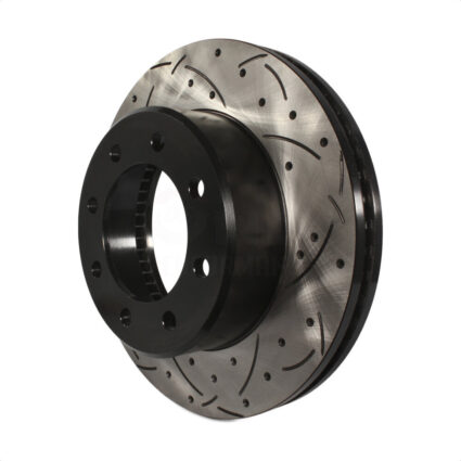 Front Coated Drilled Slotted Disc Brake Rotor (1 Piece Only) DS1-780736 For Ram 2500 3500 1500 Dodge