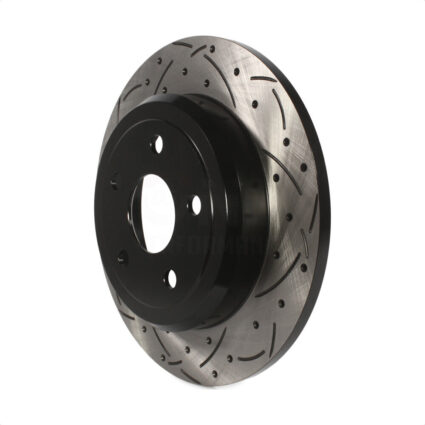 Rear Coated Drilled Slotted Disc Brake Rotor (1 Piece Only) DS1-780867 For Jeep Grand Cherokee Dodge