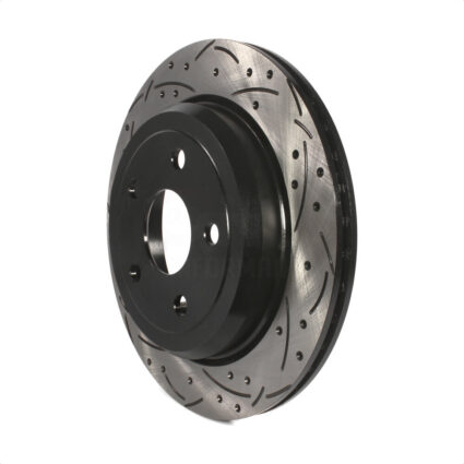 Rear Coated Drilled Slotted Disc Brake Rotor (1 Piece Only) DS1-780869 For Jeep Grand Cherokee Dodge