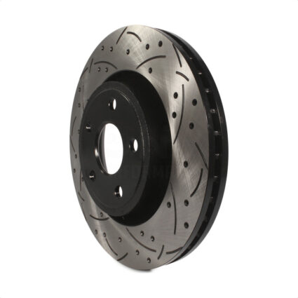 Front Coated Drilled Slotted Disc Brake Rotor (1 Piece Only) DS1-780870 For Jeep Grand Cherokee WK