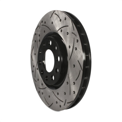 Front Coated Drilled Slotted Disc Brake Rotor (1 Piece Only) DS1-780995 For Jeep Compass Chrysler