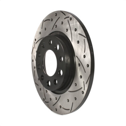 Rear Coated Drilled Slotted Disc Brake Rotor (1 Piece Only) DS1-781099 For Jeep Cherokee Chrysler