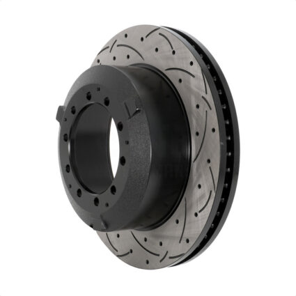 Coated Drilled Slotted Disc Brake Rotor 1 Piece Only DS1-781830 For Ford F-350 Super Duty F-450 Ram