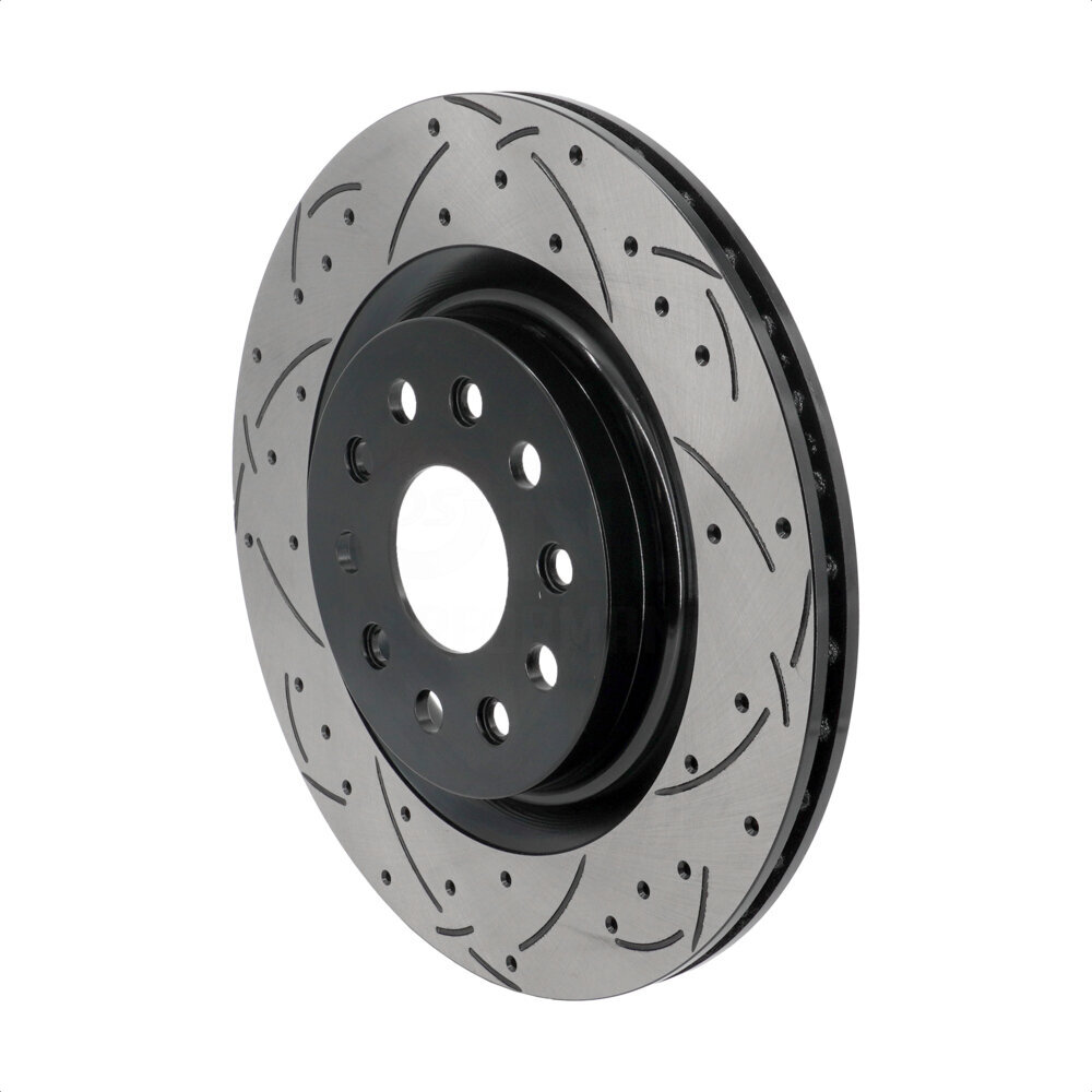 Rear Coated Drilled Slotted Disc Brake Rotor (1 Piece Only) DS1-782850 For Jeep Grand Cherokee L