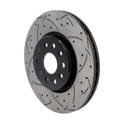 Front Coated Drilled Slotted Disc Brake Rotor (1 Piece Only) DS1-782851 For Jeep Grand Cherokee L