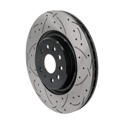 Front Coated Drilled Slotted Disc Brake Rotor (1 Piece Only) DS1-782871 For Jeep Grand Cherokee L