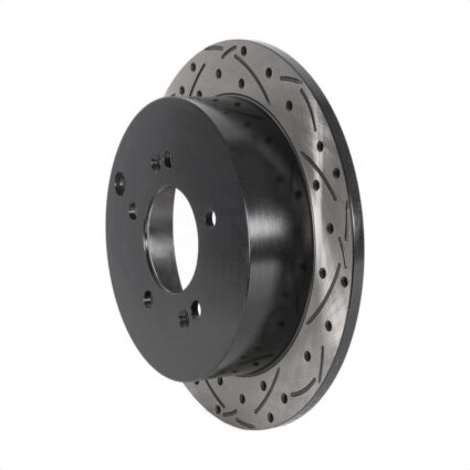 Rear Coated Drilled Slotted Disc Brake Rotor (1 Piece Only) DS1-980087 For Hyundai Tucson Kia Santa