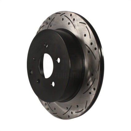 Rear Coated Drilled Slotted Disc Brake Rotor (1 Piece Only) DS1-980155 For Nissan Murano INFINITI