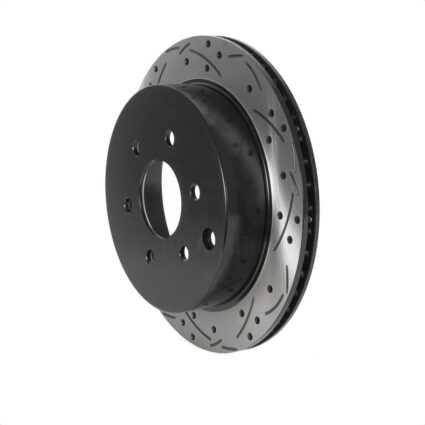 Rear Coated Drilled Slotted Disc Brake Rotor (1 Piece Only) DS1-980368 For Nissan Frontier Xterra