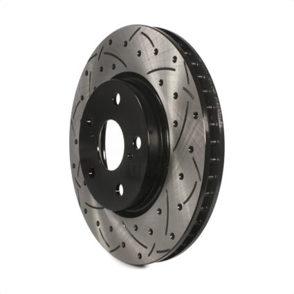 Front Coated Drilled Slotted Disc Brake Rotor (1 Piece Only) DS1-980494 For Lexus IS250