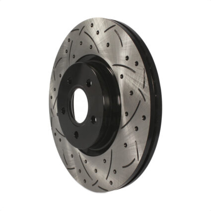 Front Coated Drilled Slotted Disc Brake Rotor (1 Piece Only) DS1-980552 For Ford Escape Focus Volvo