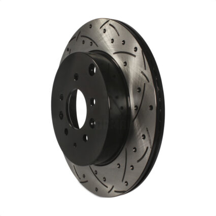 Rear Coated Drilled Slotted Disc Brake Rotor (1 Piece Only) DS1-980579 For 2007-2015 Mazda CX-9