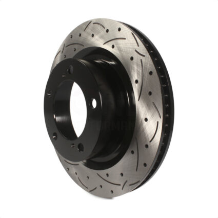 Front Coated Drilled Slotted Disc Brake Rotor (1 Piece Only) DS1-980583 For Toyota Tundra Sequoia