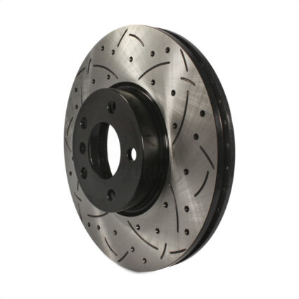 Front Coated Drilled Slotted Disc Brake Rotor (1 Piece Only) DS1-980590 For BMW X5 X6