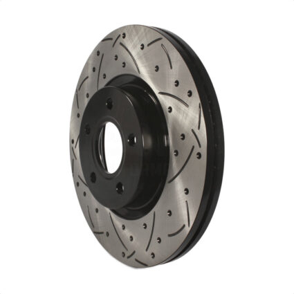 Front Coated Drilled Slotted Disc Brake Rotor (1 Piece Only) DS1-980601 For Ford Escape Volvo C-Max