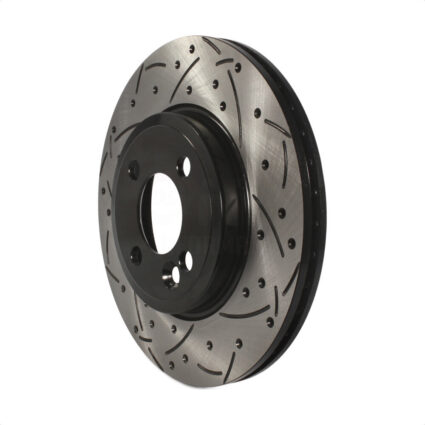Front Coated Drilled Slotted Disc Brake Rotor (1 Piece Only) DS1-980606 For Mini Cooper