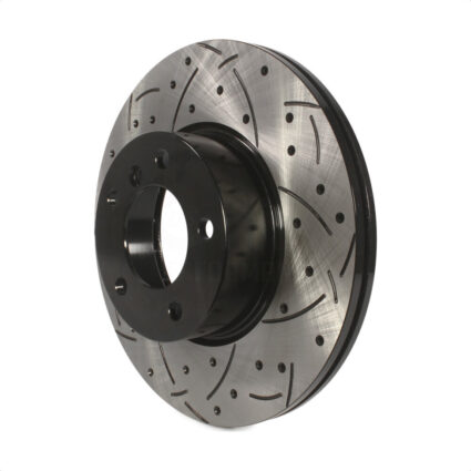 Front Coated Drilled Slotted Disc Brake Rotor (1 Piece Only) DS1-980654 For BMW 328i xDrive X1 330i