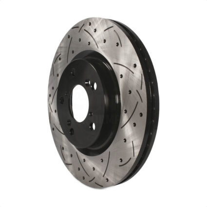 Front Coated Drilled Slotted Disc Brake Rotor (1 Piece Only) DS1-980738 For Honda Odyssey Acura TL