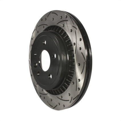 Rear Coated Drilled Slotted Disc Brake Rotor (1 Piece Only) DS1-980778 For 2010-2017 Volvo XC60