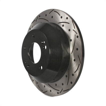 Rear Coated Drilled Slotted Disc Brake Rotor (1 Piece Only) DS1-980783 For Hyundai Kia Sorento Santa