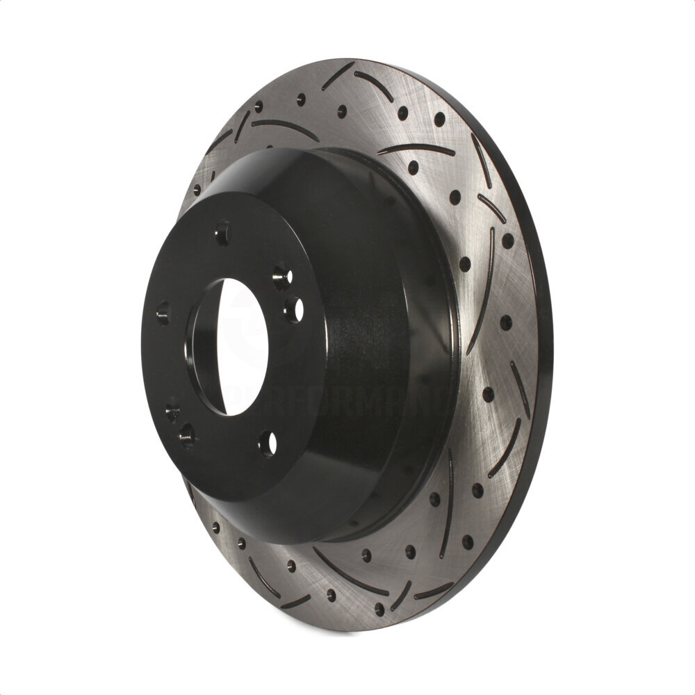 Rear Coated Drilled Slotted Disc Brake Rotor (1 Piece Only) DS1-980783 For Hyundai Kia Sorento Santa