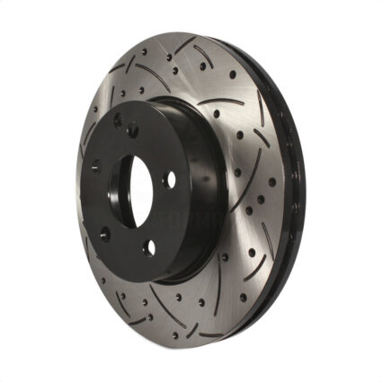 Front Coated Drilled Slotted Disc Brake Rotor (1 Piece Only) DS1-980789 For Mercedes-Benz C300 C250