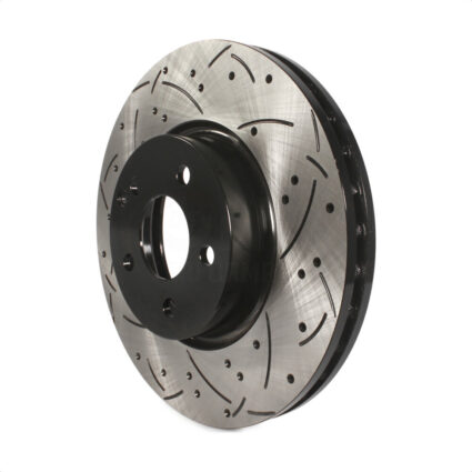 Front Coated Drilled Slotted Disc Brake Rotor (1 Piece Only) DS1-980793 For Mercedes-Benz C300 E350