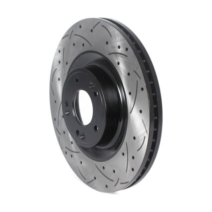 Front Coated Drilled Slotted Disc Brake Rotor (1 Piece Only) DS1-980883 For Hyundai Genesis G80 Kia