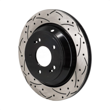 Rear Coated Drilled Slotted Disc Brake Rotor (1 Piece Only) DS1-980884 For Hyundai Equus Kia K900