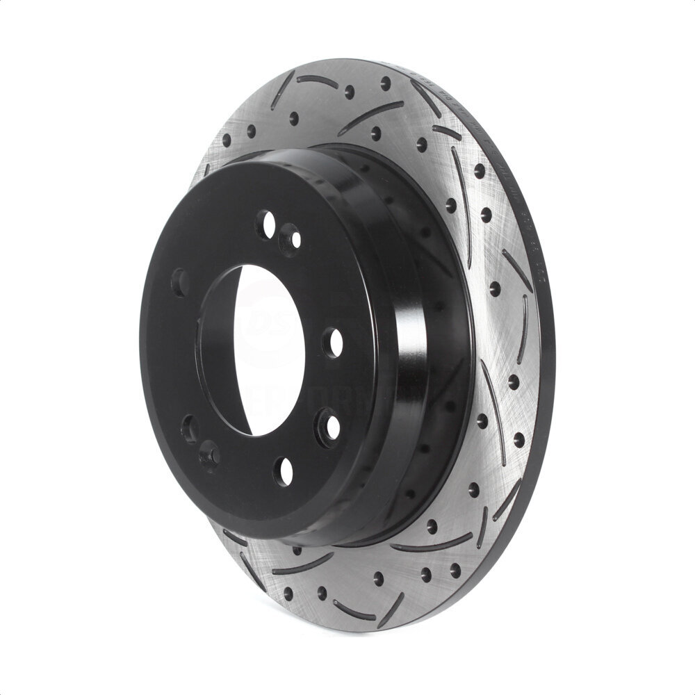 Rear Coated Drilled Slotted Disc Brake Rotor (1 Piece Only) DS1-980896 For Hyundai Elantra Tucson