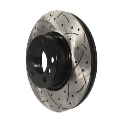 Front Coated Drilled Slotted Disc Brake Rotor (1 Piece Only) DS1-980925 For BMW X3 X4