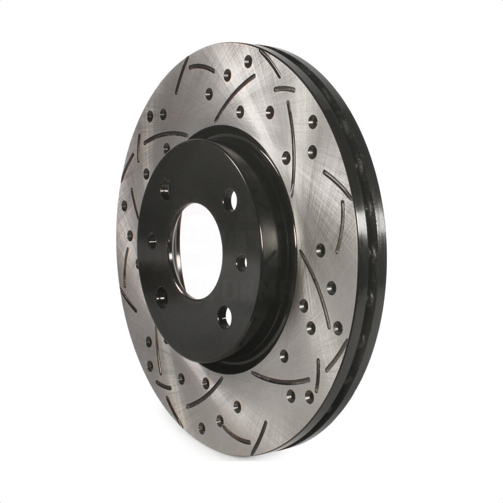 Front Coated Drilled Slotted Disc Brake Rotor (1 Piece Only) DS1-980950 For Fiat 500