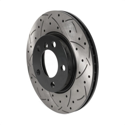 Front Coated Drilled Slotted Disc Brake Rotor (1 Piece Only) DS1-980968 For Mini Cooper Countryman