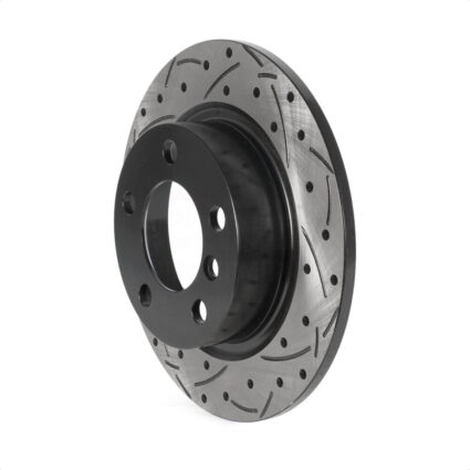 Rear Coated Drilled Slotted Disc Brake Rotor (1 Piece Only) DS1-980969 For Mini Cooper Countryman