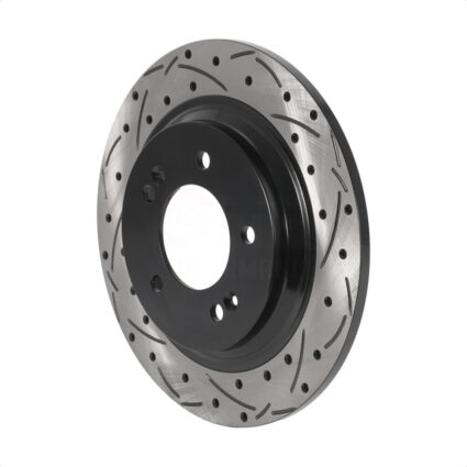 Rear Coated Drilled Slotted Disc Brake Rotor (1 Piece Only) DS1-981009 For Hyundai Kia Sonata Optima