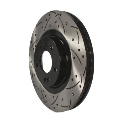 Front Coated Drilled Slotted Disc Brake Rotor (1 Piece Only) DS1-981010 For Hyundai Santa Fe Sport