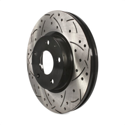 Front Coated Drilled Slotted Disc Brake Rotor (1 Piece Only) DS1-981011 For Mazda CX-5 6