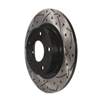 Rear Coated Drilled Slotted Disc Brake Rotor (1 Piece Only) DS1-981023 For 2014-2021 Mazda 6