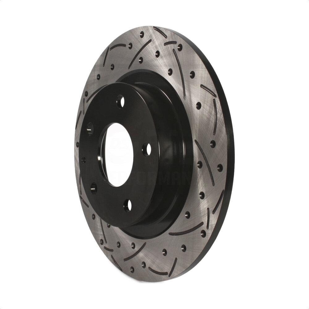 Rear Coated Drilled Slotted Disc Brake Rotor (1 Piece Only) DS1-981023 For 2014-2021 Mazda 6