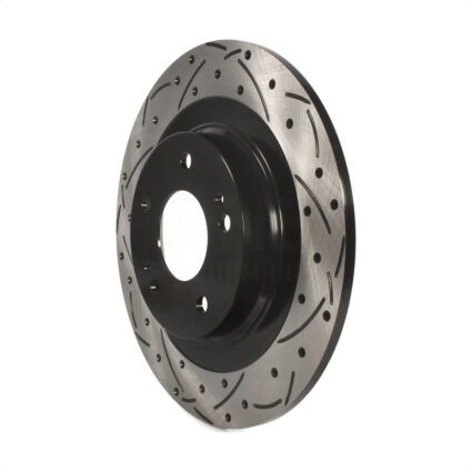Rear Coated Drilled Slotted Disc Brake Rotor (1 Piece Only) DS1-981056 For Mitsubishi RVR Outlander