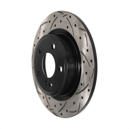 Rear Coated Drilled Slotted Disc Brake Rotor (1 Piece Only) DS1-981086 For Mercedes-Benz GLA250 B250