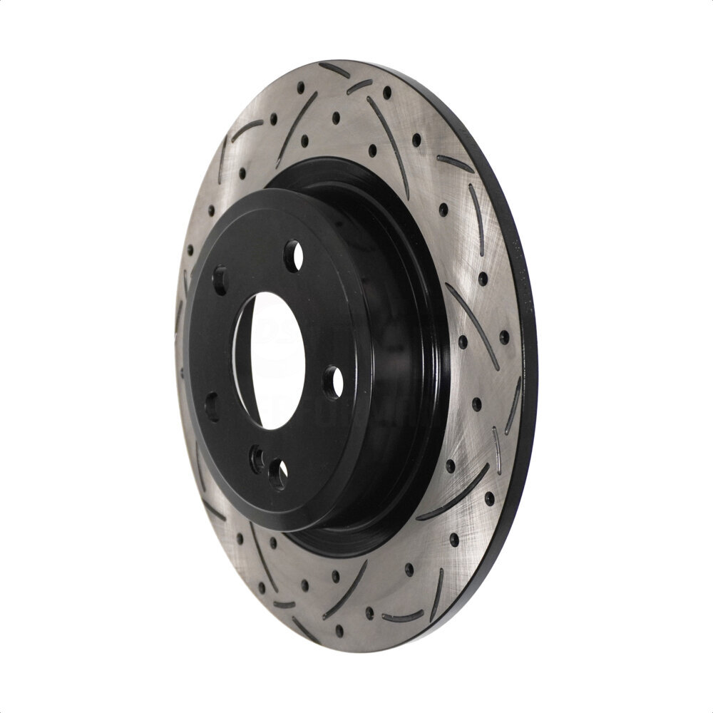 Rear Coated Drilled Slotted Disc Brake Rotor (1 Piece Only) DS1-981086 For Mercedes-Benz GLA250 B250