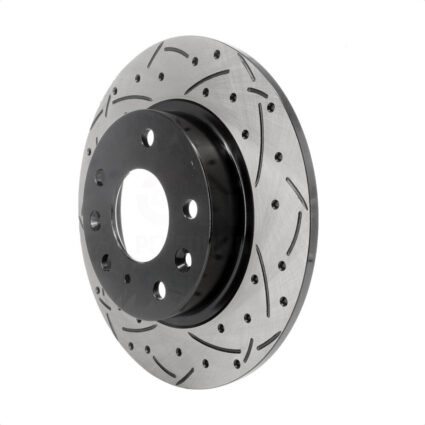 Rear Coated Drilled Slotted Disc Brake Rotor (1 Piece Only) DS1-981500 For Mazda 3 CX-30 Sport CX-3