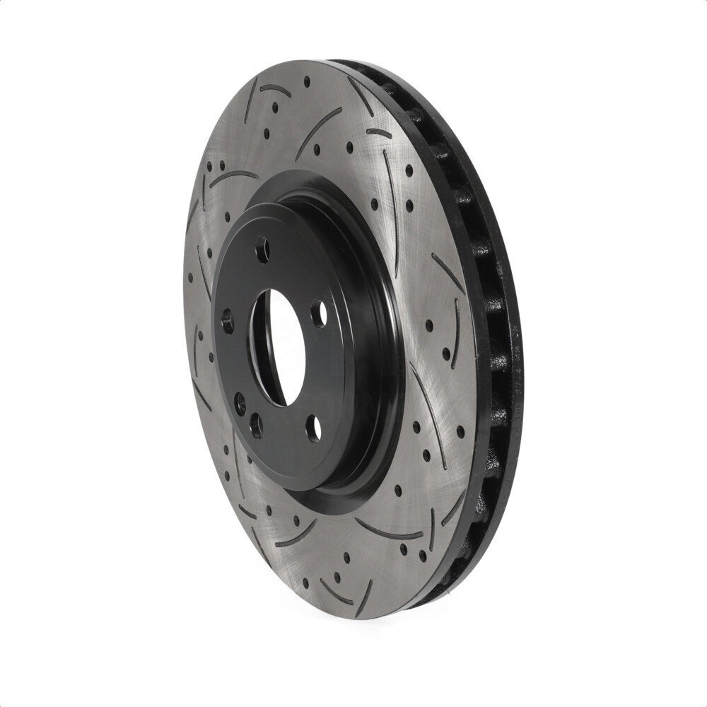 Front Coated Drilled Slotted Disc Brake Rotor (1 Piece Only) DS1-981775 For Mercedes-Benz GLA250 B