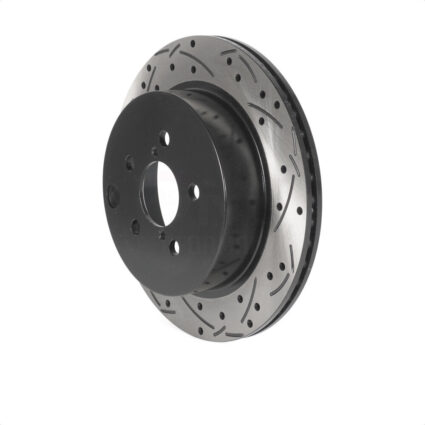 Rear Coated Drilled Slotted Disc Brake Rotor (1 Piece Only) DS1-981787 For Subaru Forester 2.0L