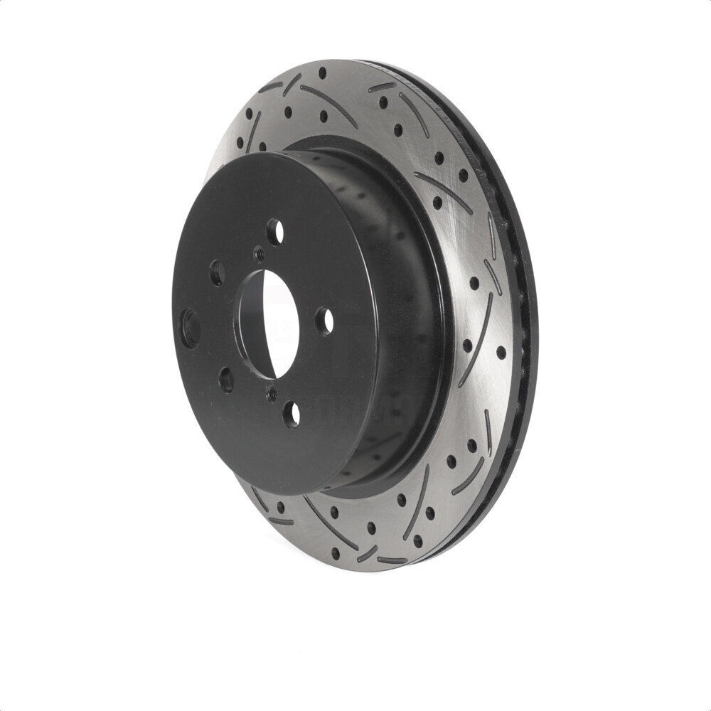 Rear Coated Drilled Slotted Disc Brake Rotor (1 Piece Only) DS1-981787 For Subaru Forester 2.0L